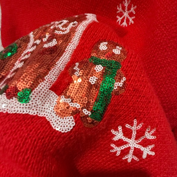 BiBi Sequin Christmas Crewneck Sweater - Picture 6 of 6